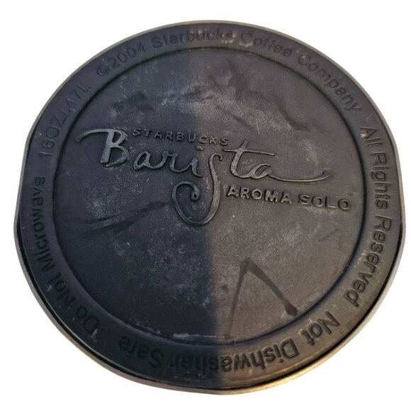 Starbucks 2004 Barista Aroma Solo Silver Stainless Steel Travel Tumbler Vtg 16oz - Picture 8 of 13